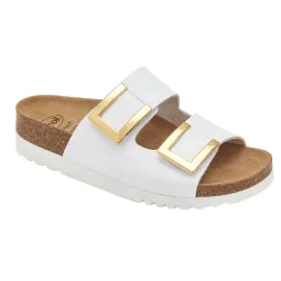 Scholl Mule Monterey Blanc 2 Straps