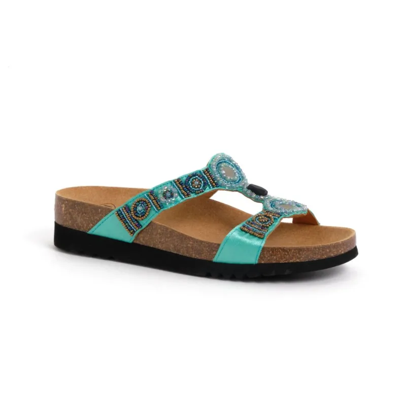 Scholl Mule New Bogota Wedge Aigue Marine