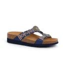 Scholl Mule New Bogota Wedge Bleu Marine