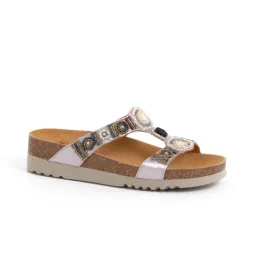 Scholl Mule New Bogota Wedge Argent/bronze