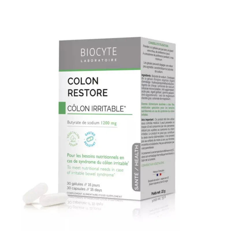 Biocyte Colon Restore 30 gélules Biocyte Colon Restore 30 gélules