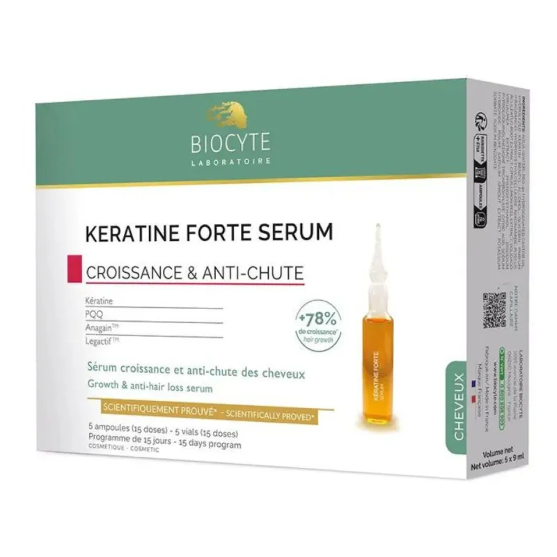 Biocyte Keratine Forte Sérum 5 Ampoules
