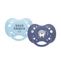 Dodie 2 Sucettes Anatomiques +18 Mois Reforest Action Bleu Dodie 2 Sucettes Anatomiques +18 Mois Reforest Action Bleu