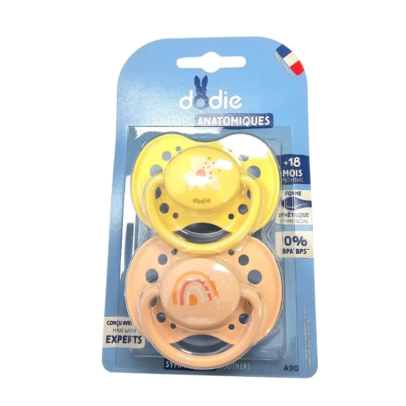 Dodie 2 Sucettes Anatomiques +18 Mois Sun Rose Dodie 2 Sucettes Anatomiques +18 Mois Sun Rose