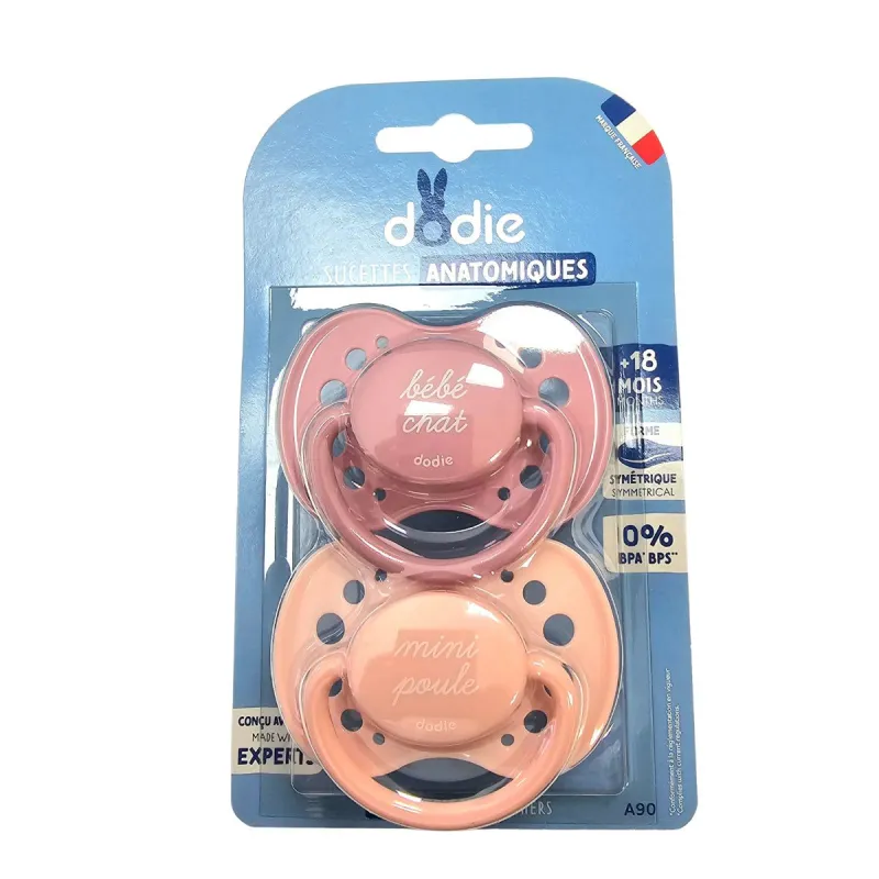 Dodie 2 Sucettes Anatomiques +18 Mois Sun Rose Dodie 2 Sucettes Anatomiques +18 Mois Sun Rose