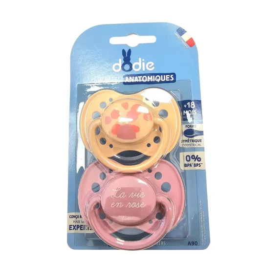 Dodie 2 Sucettes Anatomiques +18 Mois Sun Rose Dodie 2 Sucettes Anatomiques +18 Mois Sun Rose