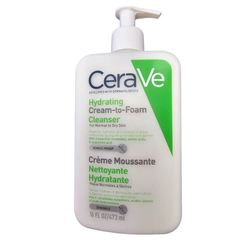 Cerave Crème Moussante Nettoyante Hydratante 473ml Cerave Crème Moussante Nettoyante Hydratante 473ml