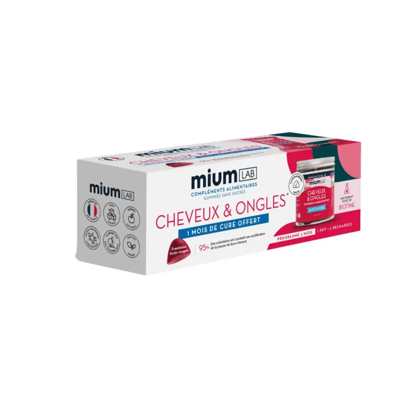 Mium Lab Cheveux & Ongles Programme 3 Mois Mium Lab Cheveux & Ongles Programme 3 Mois