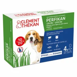 Perfikan Chien de 10 à 20kg 4 pipettes