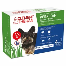 Perfikan très petit chien de 1.5 à 4kg 4 pipettes