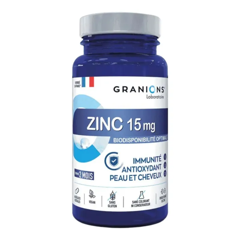 Granions Zinc 15mg 60 gélules Granions Zinc 15mg 60 gélules