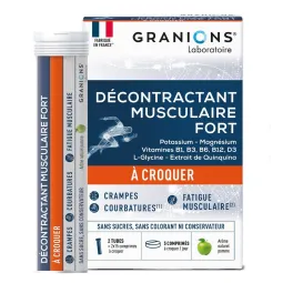 Granions Décontractant Musculaire Fort 30 Comprimés à Croquer