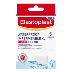 Elastoplast Waterproof XL 5 Pansements 6X7cm