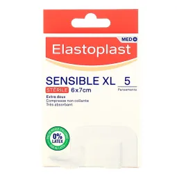 Elastoplast Sensible XL 5 Pansements 6X7cm