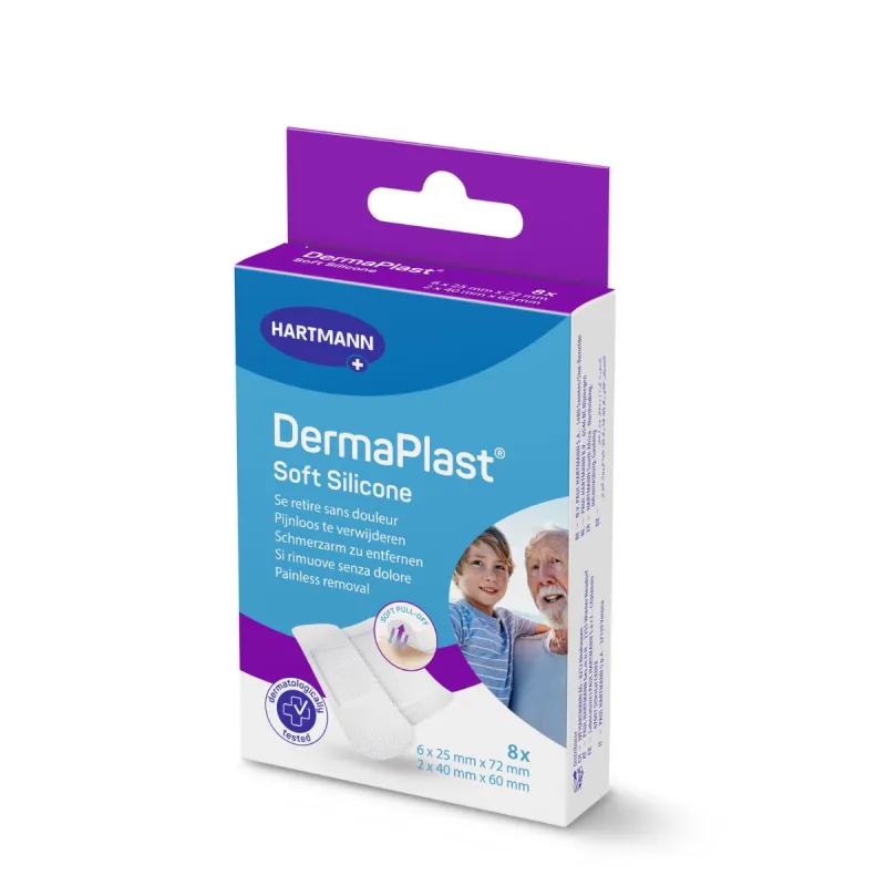 Hartmann Dermaplast Soft Silicone 8 Pansements