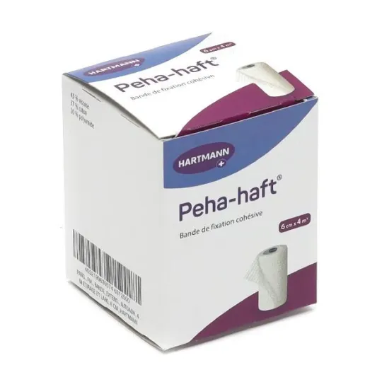 Hartmann Peha-Haft Bande Fixation Cohésive 6cmX4m Hartmann Peha-Haft Bande Fixation Cohésive 6cmX4m