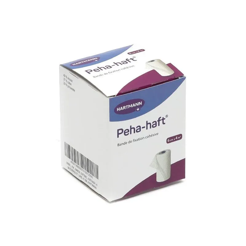 Hartmann Peha-Haft Bande Fixation Cohésive 6cmX4m Hartmann Peha-Haft Bande Fixation Cohésive 6cmX4m