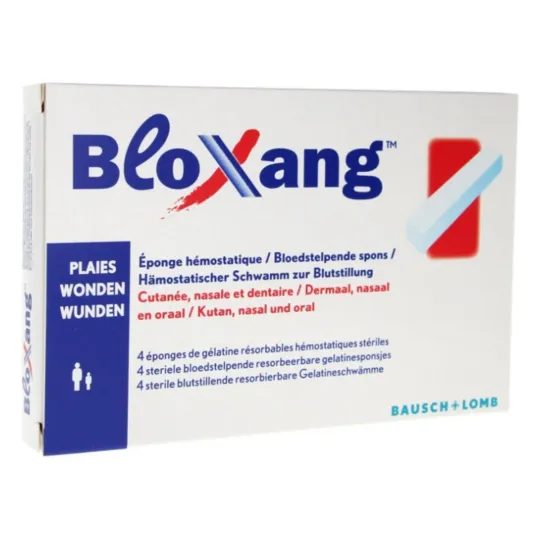 Bausch&Lomb Bloxang 4 Eponges Hémostatiques Bausch&Lomb Bloxang 4 Eponges Hémostatiques