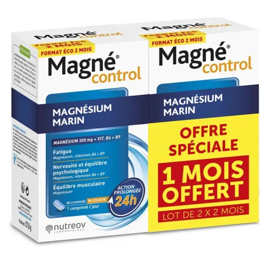 Nutréov Magné Control 2X60 comprimés dont 30 OFFERTS