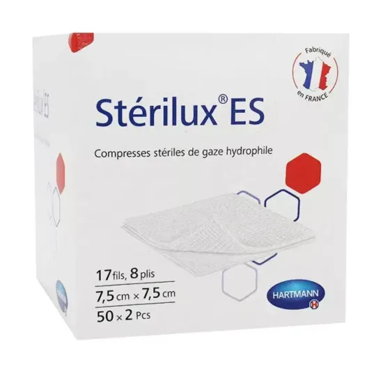 Hartmann Sterilux ES 100 Compresses de Gaze 10cmX10cm Hartmann Sterilux ES 100 Compresses de Gaze 10cmX10cm