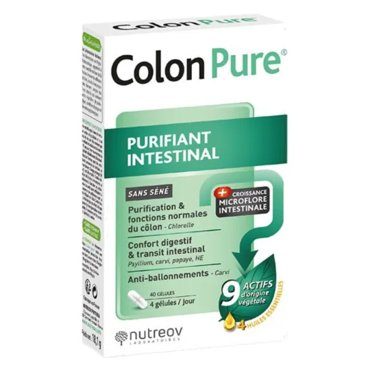 Nutreov Colon Pure 40 Gélules Nutreov Colon Pure 40 Gélules