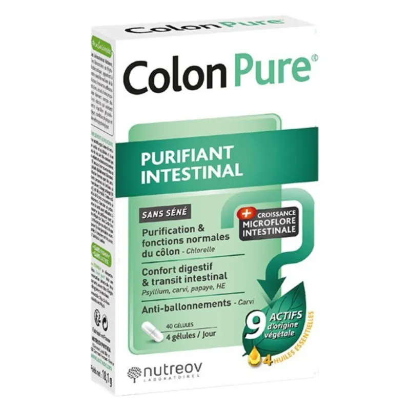 Nutreov Colon Pure 40 Gélules Nutreov Colon Pure 40 Gélules