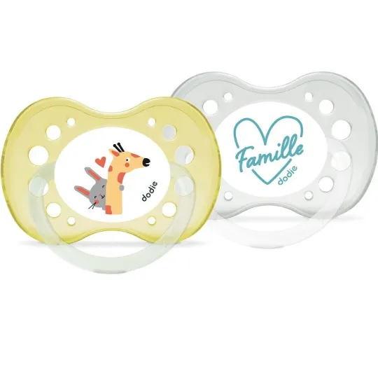 Dodie 2 Sucettes Anatomiques Silicone +18mois