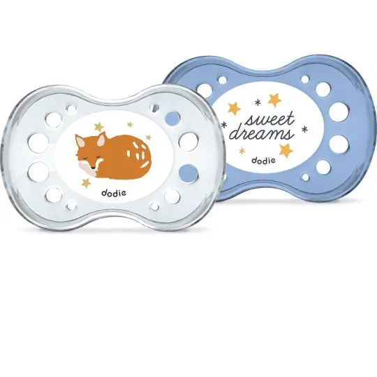 Dodie 2 Sucettes Anatomiques Nuit +6mois Lapin Dodie 2 Sucettes Anatomiques Nuit +6mois Lapin