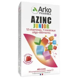 Arkopharma Azinc Junior Goût Fraise 30 comprimés