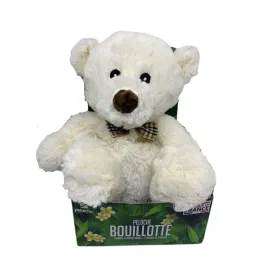 Pelucho Bouillotte Peluche Ourson Blanc