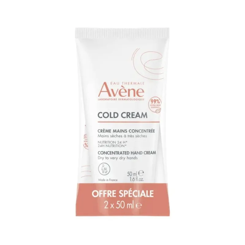 Avène Cold Cream Crème Mains 2x50 ml Avène Cold Cream Crème Mains 2x50 ml