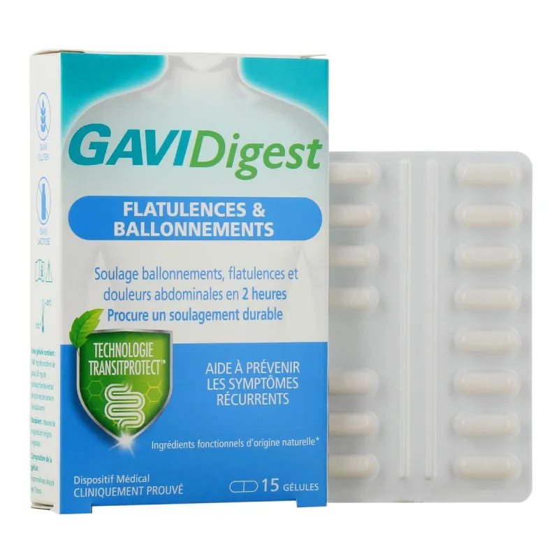 Gavidigest Flatulences & Ballonnements 15 Gélules