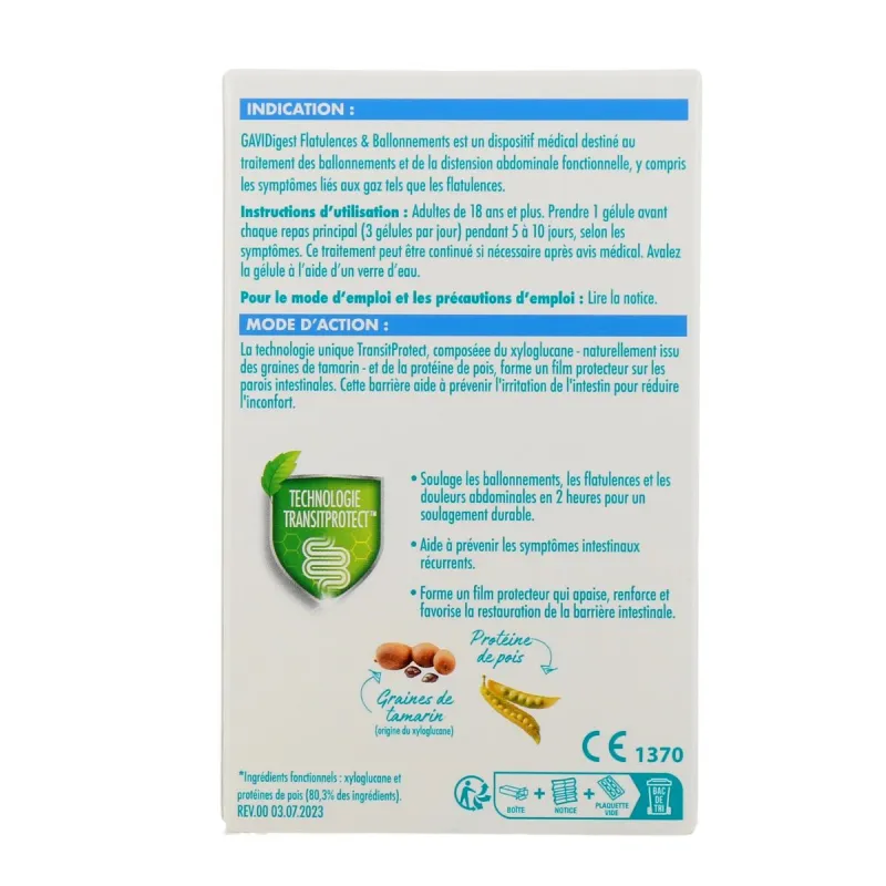 Gavidigest Flatulences & Ballonnements 15 Gélules