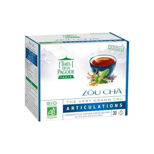Thés de la Pagode Zou Cha bio articulation 30 sachets Thés de la Pagode Zou Cha bio articulation 30 sachets