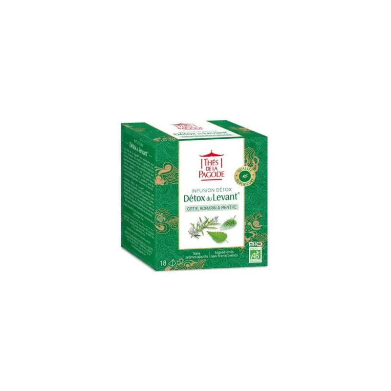 Thés de la Pagode Infusion Détox du Levant 18 sachets