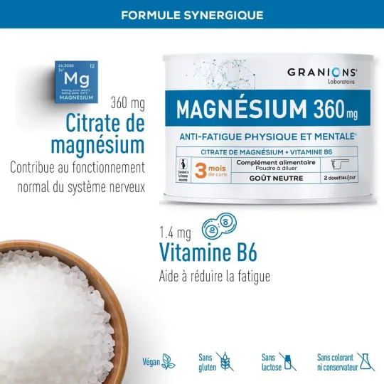 Granions Magnésium 360mg 210g