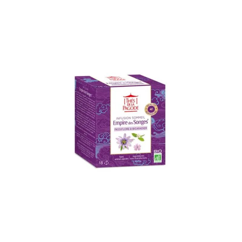 Thés de la Pagode Empire des Songes Bio 18 sachets Thés de la Pagode Empire des Songes Bio 18 sachets