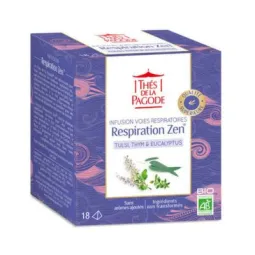 Thés de la Pagode Infusion Respiration Zen Bio 18 sachets