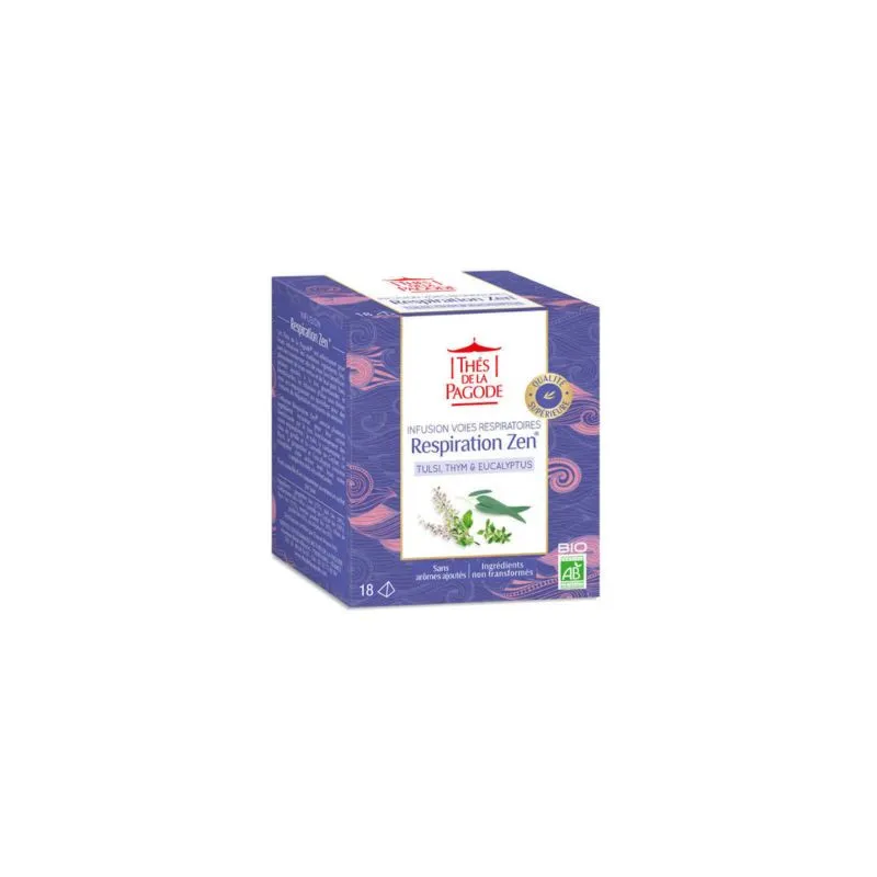 Thés de la Pagode Infusion Respiration Zen Bio 18 sachets