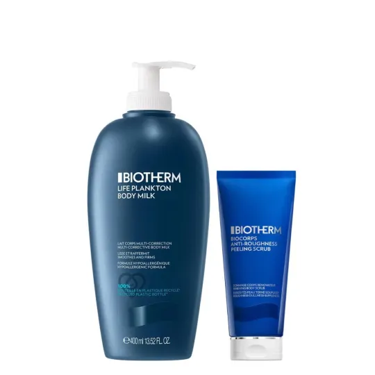Biotherm Life Plankton Lait Corps 400ml + Gommage Corps 50ml OFFERT Biotherm Life Plankton Lait Corps 400ml + Gommage Corps 50ml OFFERT