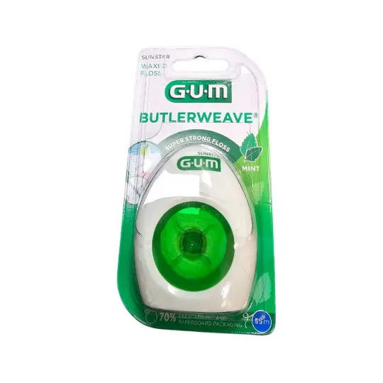 Gum Fil Dentaire Ciré Plat Mentholé 1855 Gum Fil Dentaire Ciré Plat Mentholé 1855