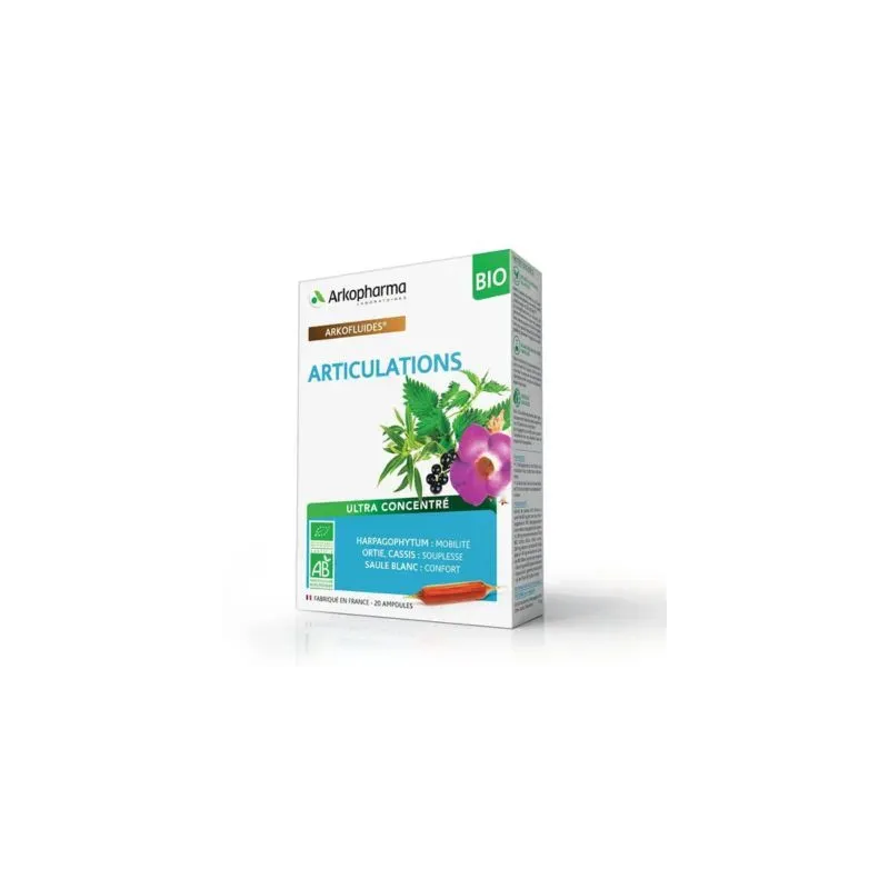 Arkofluides Articulations Bio 20 ampoules Arkofluides Articulations Bio 20 ampoules