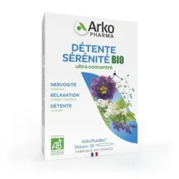 Arkofluides Détente Sérénité Bio 20 Ampoules