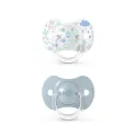 Suavinex 2 Sucettes Symétriques Silicone 0-6 mois -Memories bleu