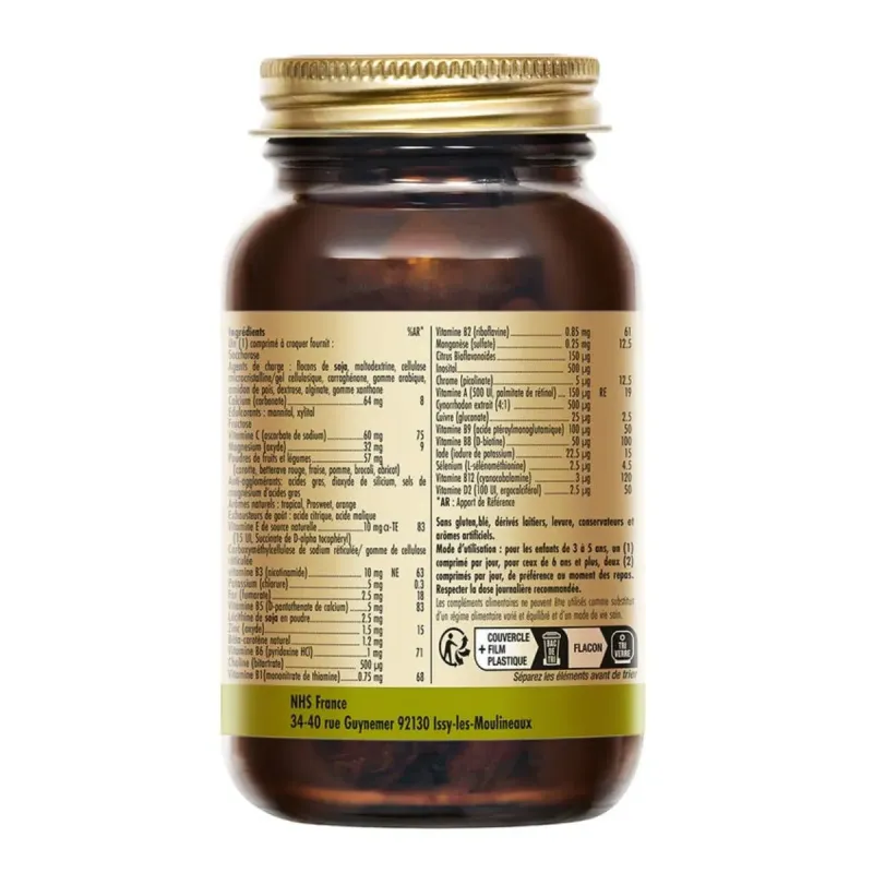 Solgar Kangavites Enfants Arôme Tropical 60 comprimés Solgar Kangavites Enfants Arôme Tropical 60 comprimés