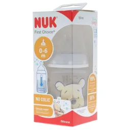 Nuk First Choice + Biberon Winnie l'Ourson 0-6 mois 150ml