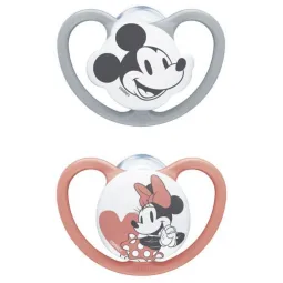 Nuk Space 2 Sucettes Minnie Mickey 18-36 mois