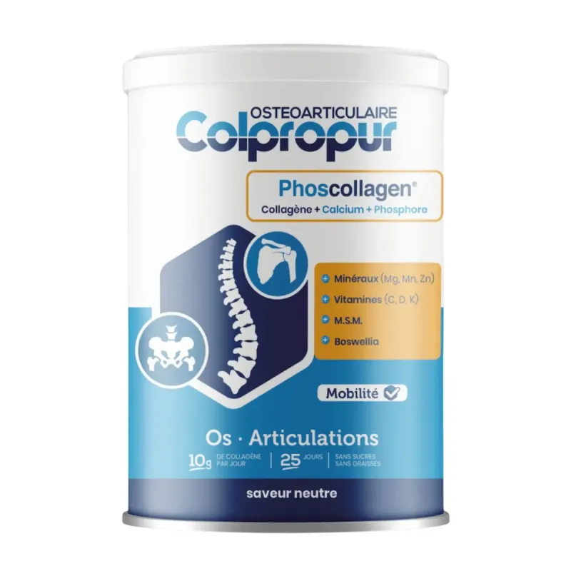 Colpropur Osteoarticulaire Os et Articulations Saveur Neutre 325gr Colpropur Osteoarticulaire Os et Articulations Saveur Neutre 325gr