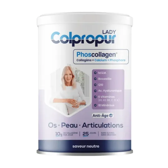 Colpropur Lady Anti-âge Os-Peau-Articulations Saveur Neutre 327.5g Colpropur Lady Anti-âge Os-Peau-Articulations Saveur Neutre 327.5g