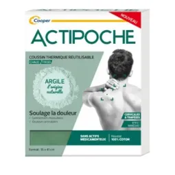 Actipoche Coussin Thermique Chaud Froid Cervicales Et Trapèzes 15x41cm